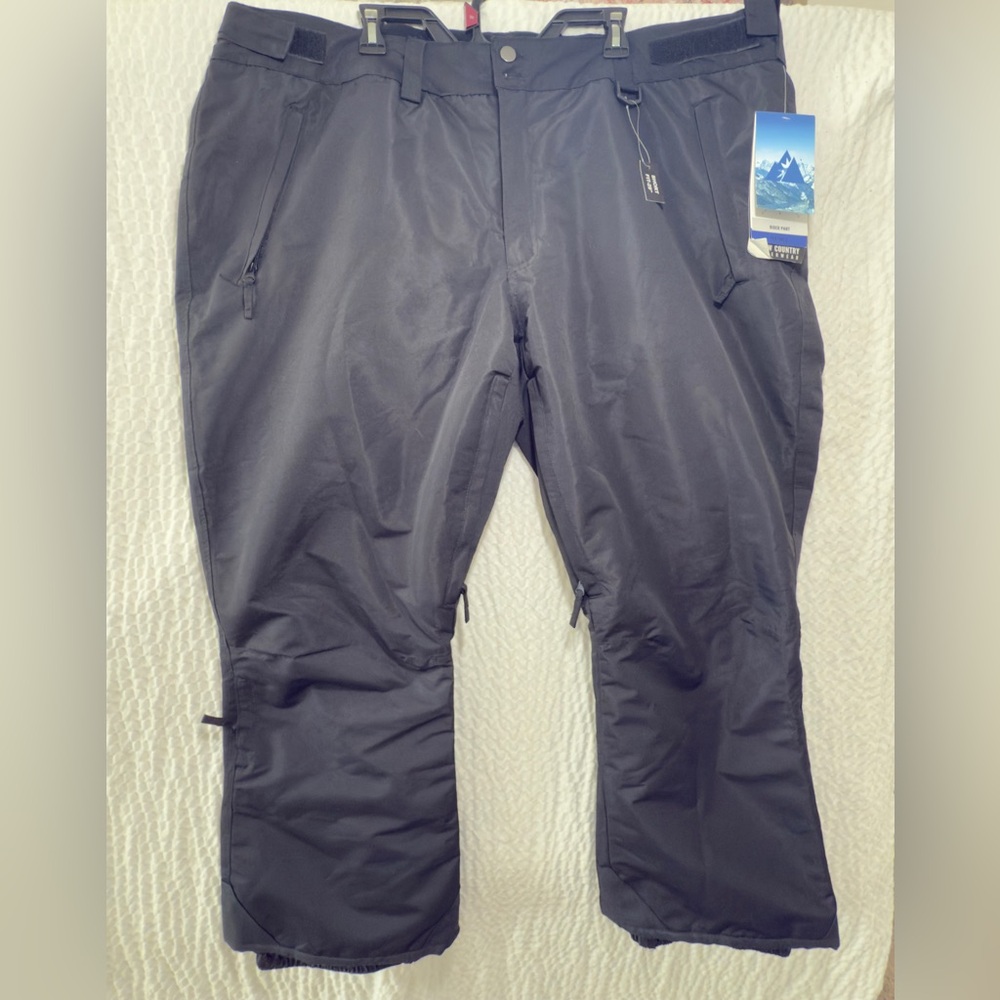 Snow Country Outerwear Black Snow Pants 3XL 29 short new with tags